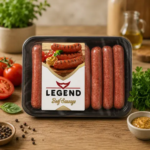 Sosis ambalaj etiketi tasarımı