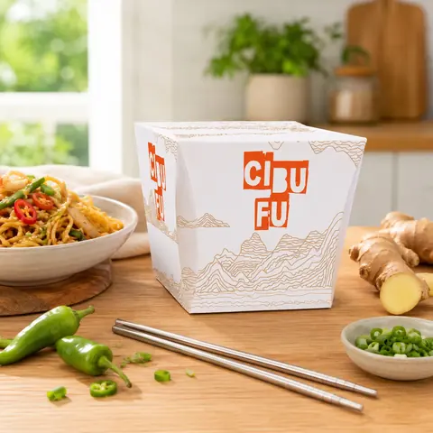 Noodle paket servis kutusu tasarımı