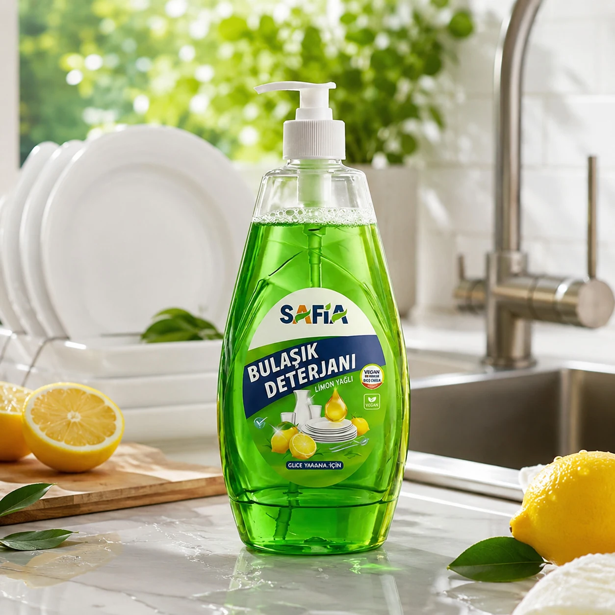 Dishwashing liquid bottle label design