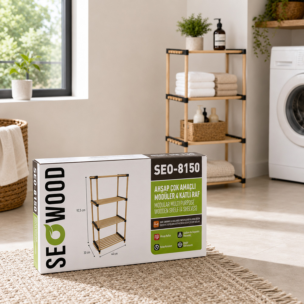 Wooden modular shelf product box design